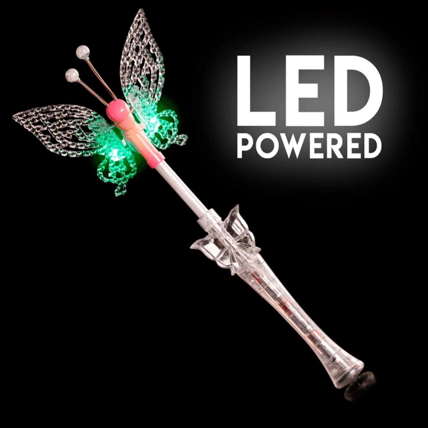 16" LIGHT-UP BUTTERFLY BATON