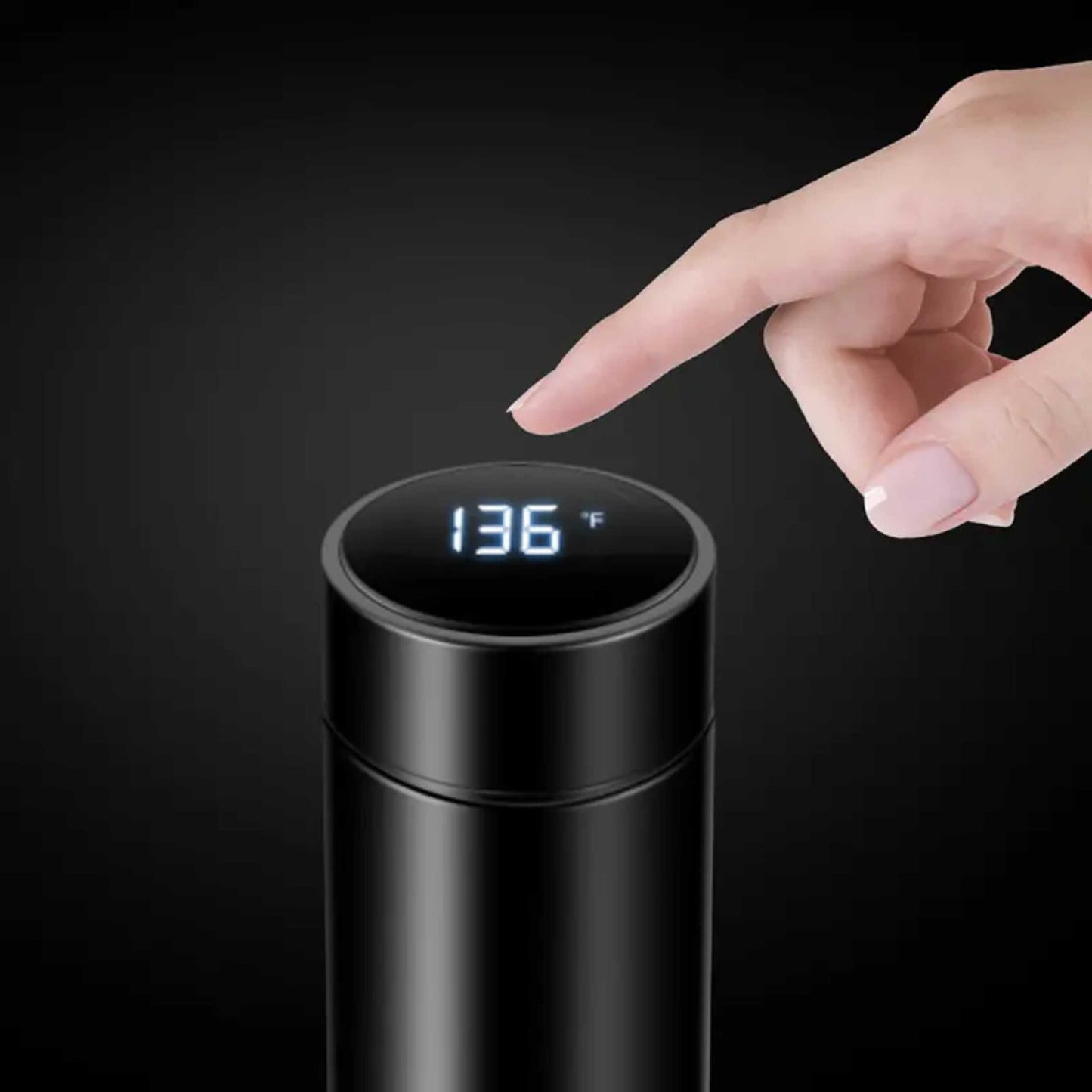 Smart Digital Stainless Steel Thermos Flask with LED Temperature Display – 500ml